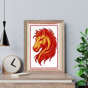 Year of the Fire Horse Portrait 11x17 Art Print